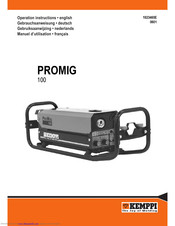 Kemppi Promig 100 Operation Instructions Manual
