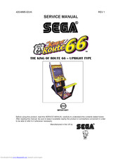 Sega THE KING OF ROUTE 66 Service Manual
