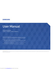 Samsung UH55F-E User Manual