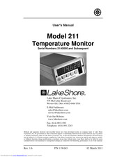 Lakeshore 211 User Manual