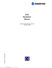 Kontron CP3-BP4-PB-RIO User Manual