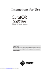 Eizo CuratOR LX491W Instructions For Use Manual