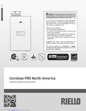 Riello Condexa PRO NA 75 P Installation, Operation And Service Manual