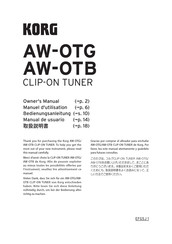 KORG AW-OTG Owner's Manual
