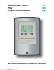 Sorel TDC 1 Installation And Operating Instructions Manual
