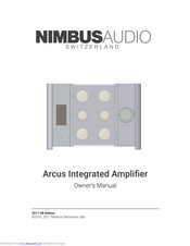 Nimbus Water Systems Arcus Owner's Manual