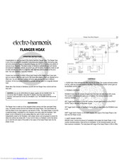 Electro-Harmonix FLANGER HOAX Operating Instructions