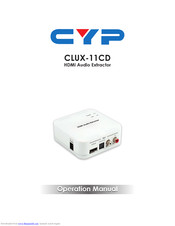 CYP CLUX-11CD Operation Manual