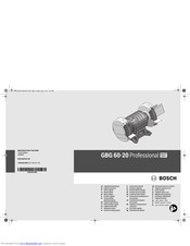 Bosch GBG 60-20 Professional Original Instructions Manual