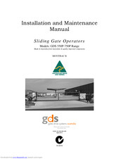 GDS GDS 750P Series Installation And Maintenance Manual