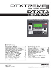 Yamaha DTXTREME III Service Manual