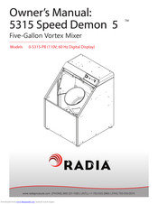 radia 5315 Speed Demon 5 Owner's Manual