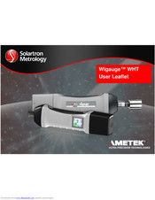 Ametek Solartron Metrology Wigauge WHT User Leaflet