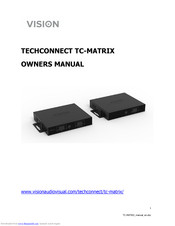 Vision Audio Visual TECHCONNECT TC-MATRIX Owner's Manual