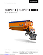 Kugelmann Maschinenbau DUPLEX Operating Instructions Manual