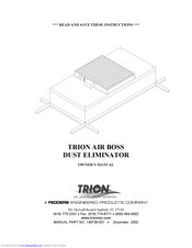 Trion AIR BOSS Owner's Manual