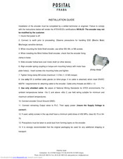 POSITAL FRABA Installation Manuals