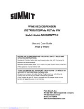 Summit SBC635MWKD Use And Care Manual