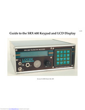 Lotek Wireless SRX 600 Manual