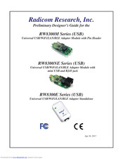 Radicom RW8300M-a-H Designer's Manual