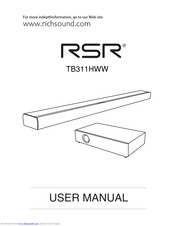 RSR TB311HWW User Manual