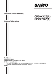 Sanyo CP29SV2Z Instruction Manual