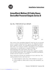 Allen-Bradley ArmorBlock MaXum B Series Installation Instructions Manual