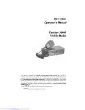 Com-Net Ericsson PANTHER 300M Operator's Manual