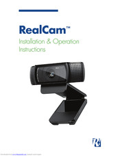 Reahard & Associates RealCam Installation & Operation Instructions
