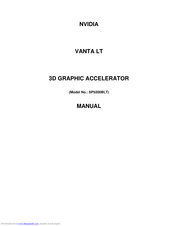 Nvidia SP5200BLT Manual