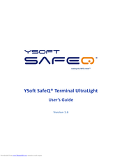 Ysoft Safeq Terminal UltraLight User Manual