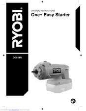 Ryobi One+ Easy Starter Original Instructions Manual