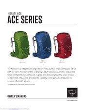 Osprey Ace Series Owner's Manual