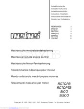 Vetus RCTOPTB Installation Instructions Manual