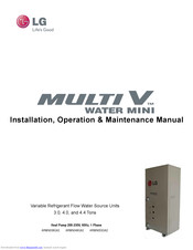 LG Multi V water mini Series Installation Operation & Maintenance