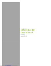 KoamTac KDCSLED-HF User Manual