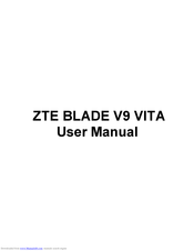 ZTE BLADE V9 VITA User Manual