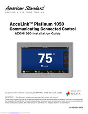 American standard AccuLink Platinum 1050 Manuals | ManualsLib