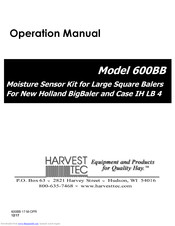 Harvest Tec 600BB Operation Manual