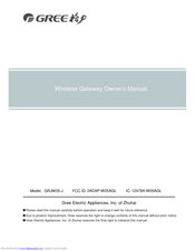 Gree GRJW05-J Owner's Manual