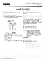 Kmc Controls CTC-4001 Installation Manual