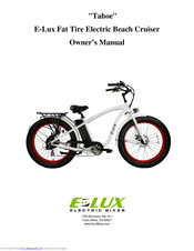 E-Lux Tahoe Owner's Manual