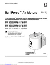 Graco SaniForce 24W754 Instructions - Parts Manual