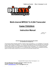 Hangzhou Dibsys Technologies Co., Ltd. Caster-T322 Instruction Manual