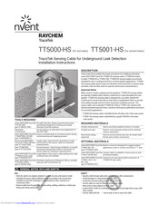 Raychem TRACETEK TT5001-HS Installation Instructions Manual