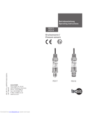 Tecsis PEX18 Operating Instructions Manual