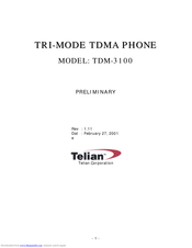 Audiovox TDM-3100 Manual