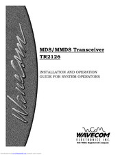 Wavecom TR2126 Installation And Operation Manual