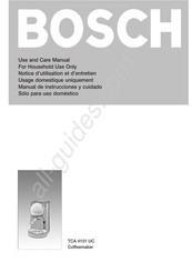 Bosch TCA 4101 UC Use And Care Manual