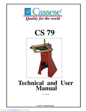 Cassese CS 79 Technical And User Manual